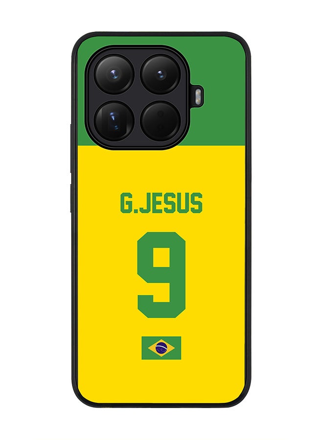 For Xiaomi 15T Pro Case,Slim fit Camera Protection, Shockproof Thin Phone cover  - Football - Brazil,  G.Jesus